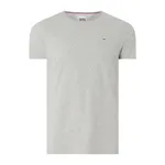 Tommy Jeans T-shirt o kroju slim fit z wyhaftowanym logo model ‘Jaspe’