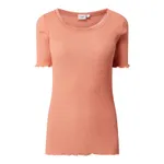 Saint Tropez T-shirt z mieszanki bawełny i jedwabiu model ‘Gloria’