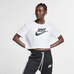 Damski T-shirt o krótkim kroju Nike Sportswear Essential - Biel