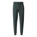 BOSS Spodnie dresowe z wyhaftowanym logo model ‘Tracksuit Pants’