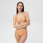 Strój kąpielowy dwuczęściowy - Pomarańczowy