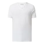 MCNEAL T-shirt z czystej bawełny z dekoltem w serek