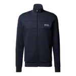 BOSS Bluza rozpinana z wyhaftowanym logo model ‘Tracksuit Jacket’