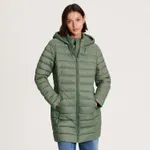 Pikowany płaszcz - Zielony