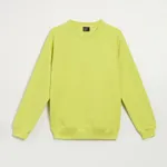 Bluza basic z raglanowym dekoltem limonkowa - Zielony