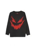 Czarny sweter z motywem demona
