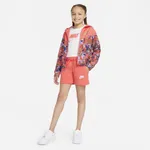 Spodenki z dzianiny dresowej dla dużych dzieci (dziewcząt) Nike Sportswear Club - Pomarańczowy
