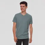 Gładka koszulka Basic szałwiowa - Zielony