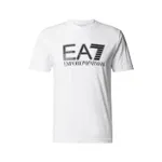 EA7 Emporio Armani T-shirt z bawełny z nadrukiem z logo