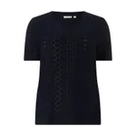 ONLY CARMAKOMA T-shirt PLUS SIZE z ażurowym wzorem model ‘Silje’