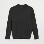 Bawełniany sweter czarny - Czarny