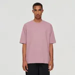Pudełkowa koszulka Basic różowa - Fioletowy