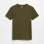 Koszulka Basic z melanżowej dzianiny pika zielona - Zielony