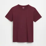 Koszulka Basic z melanżowej dzianiny pika fioletowa - Fioletowy