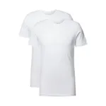 RAGMAN T-shirt o kroju body fit z bawełny pima w zestawie 2 szt.
