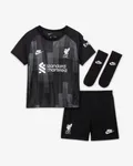 Strój piłkarski dla niemowląt i maluchów Liverpool FC 2021/22 Goalkeeper - Czerń