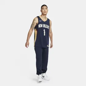 Męska koszulka Nike NBA Swingman Zion Williamson Pelicans Icon Edition 2020 - Niebieski
