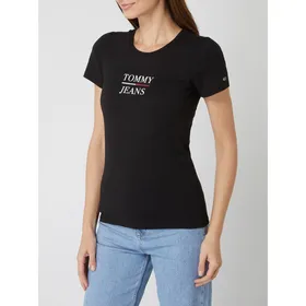 Tommy Jeans T-shirt o kroju skinny fit z bawełny ekologicznej