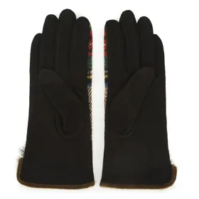 Damskie rękawiczki w kratę do smartfona