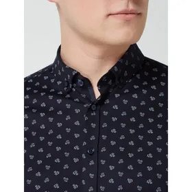 Desoto Koszula biznesowa o kroju slim fit z dżerseju z krótkim rękawem