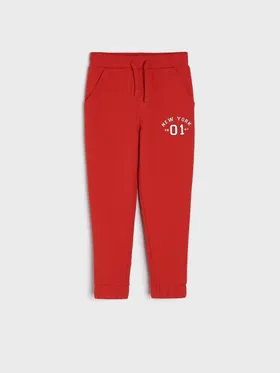 Spodnie dresowe jogger - Czerwony