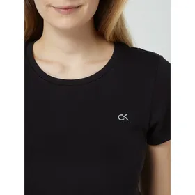 CK PERFORMANCE T-shirt krótki ze wstawką z siateczki