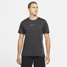 Męska koszulka z krótkim rękawem Nike Pro Dri-FIT Burnout - Czerń