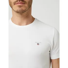 Gant T-shirt o kroju slim fit z piki