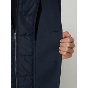BOSS Krótki płaszcz z plisą w kontrastowym kolorze model ‘Nido’