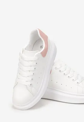 Biało-Różowe Sneakersy Phoebia