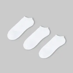 Białe skarpetki stopki 3 pack - Biały