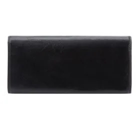 Damski skórzany portfel z herbem poziomy