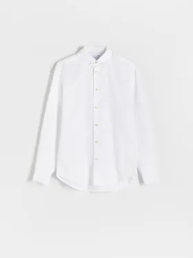 Bawełniana koszula regular fit - Biały