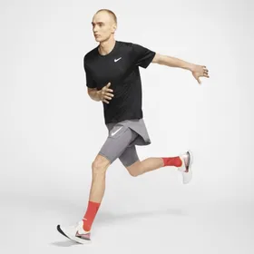 Męska koszulka do biegania Nike Breathe - Czerń