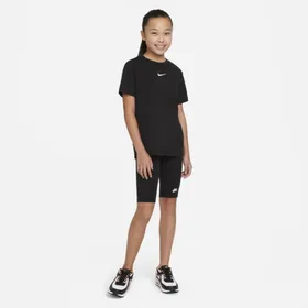 T-shirt dla dużych dzieci (dziewcząt) Nike Sportswear - Czerń