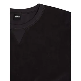 BOSS Casualwear Bluza z pluszu model ‘Weich’