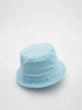 Bawełniany bucket hat - Niebieski