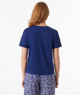 Solk T-Shirt Manches Courtes 100% Coton Biologique - Niebieski