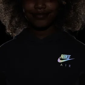 Sukienka z dzianiny dla dużych dzieci (dziewcząt) Nike Air - Czerń