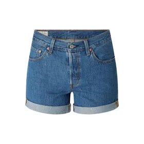 Levi's® Szorty jeansowe o kroju boyfriend fit z bawełny model ‘501’