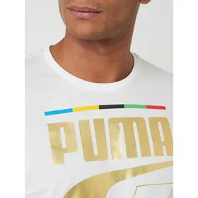 PUMA PERFORMANCE T-shirt o kroju regular fit z metalicznym nadrukiem z logo