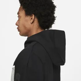 Męska bluza z kapturem i zamkiem na całej długości Nike Sportswear Tech Fleece - Czerń