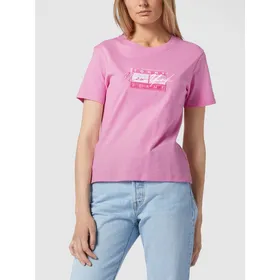 Tommy Jeans T-shirt z detalem z logo