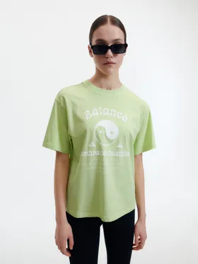 T-shirt regular - Zielony