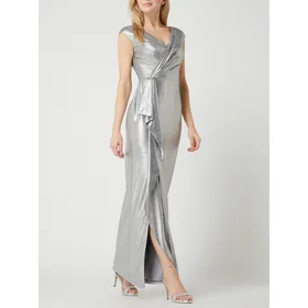 Lauren Ralph Lauren Sukienka wieczorowa z efektem metalicznym