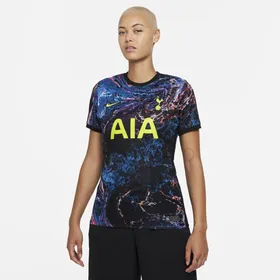 Damska koszulka piłkarska Nike Dri-FIT Tottenham Hotspur 2021/22 Stadium (wersja wyjazdowa) - Czerń