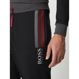 BOSS Spodnie dresowe z nadrukiem z logo model ‘Authentic’
