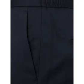 BOSS Spodnie do garnituru o kroju slim fit z żywej wełny model ‘Banks4’