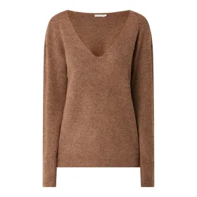 Pieces Sweter z dodatkiem wełny z alpaki model ‘Babette’