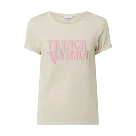 SUNCOO PARIS T-shirt z mieszanki lnu model ‘Mariel’